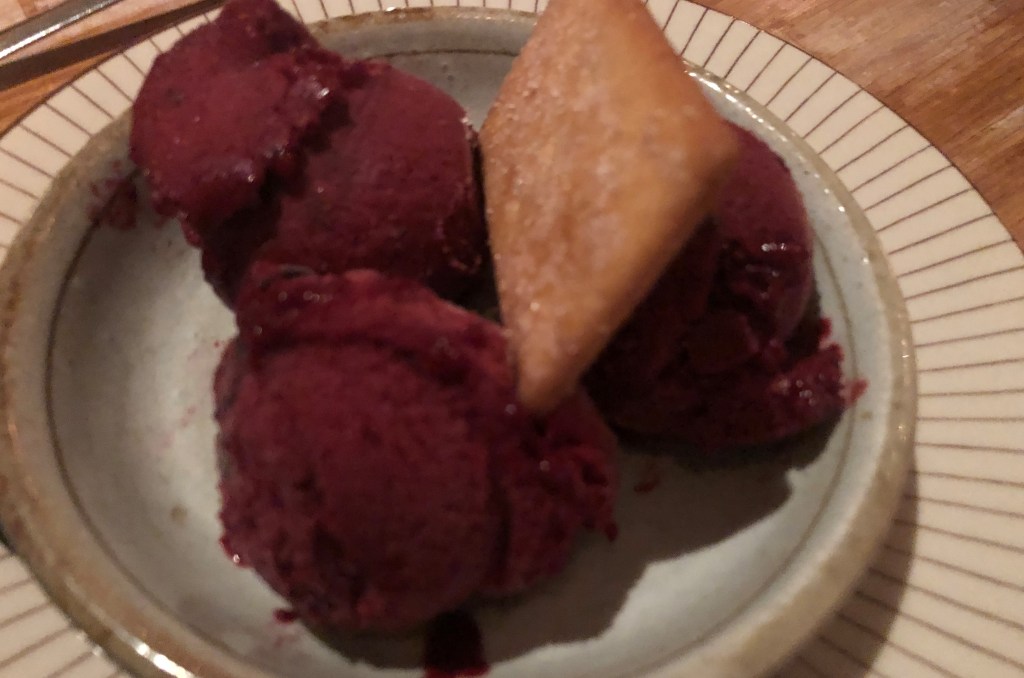 Helado de frambuesa-Vinoteca Moratín