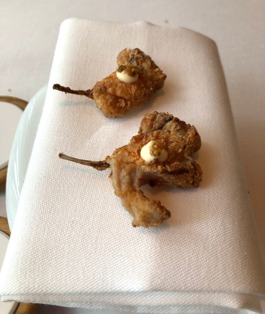 Chuletillas de conejo en tempura-Restaurante Clos