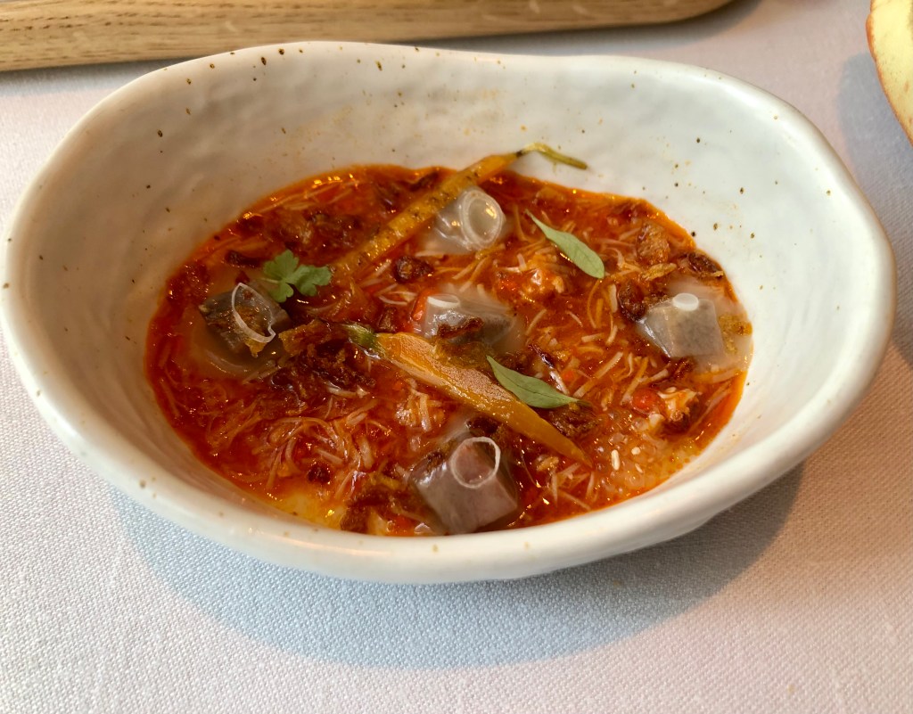 Flan salado de buey de mar-Restaurante Clos