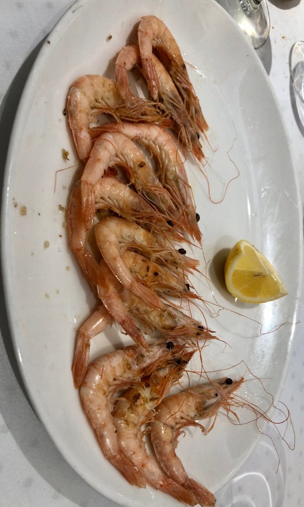 Gambas a la plancha-Marisquería Penalty-Talavera de la Reina