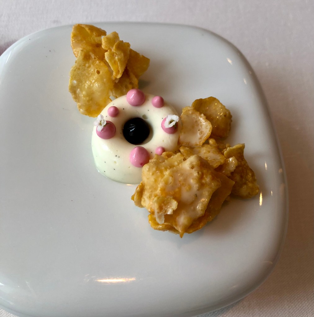 Mini donut de chocolate blanco y vainilla-Restaurante Clos