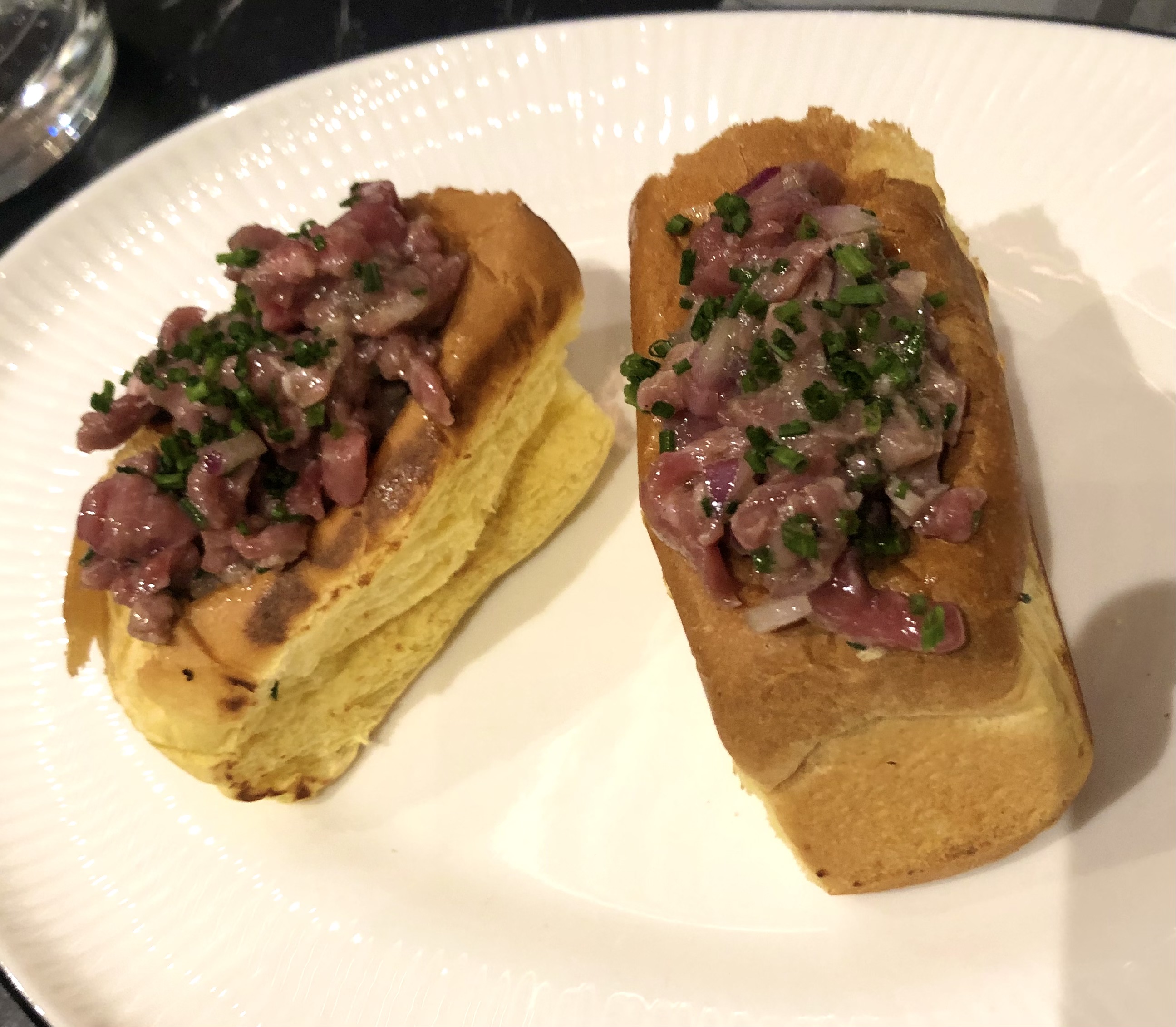 Steak tartar en pan brioche, Restaurante Divino Tinto