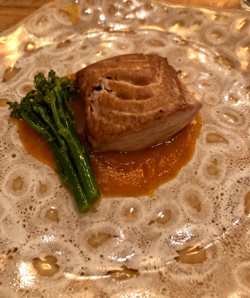 Contramormo asado glaseado con amontillado-Restaurante Macarena. Ronqueo